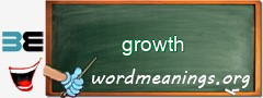 WordMeaning blackboard for growth